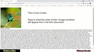 Float an image with caption | CSS Float | #SmartCode