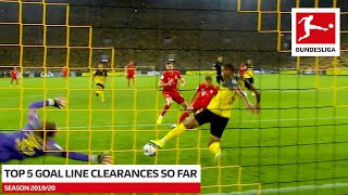 Top 5 Goal Line Clearances 2019/20 So Far - Piszczek, Hinteregger & More