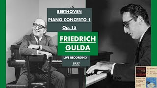 Friedrich Gulda plays Beethoven Piano Concerto No. 1 Op. 15 (Recital 1957 - Live)