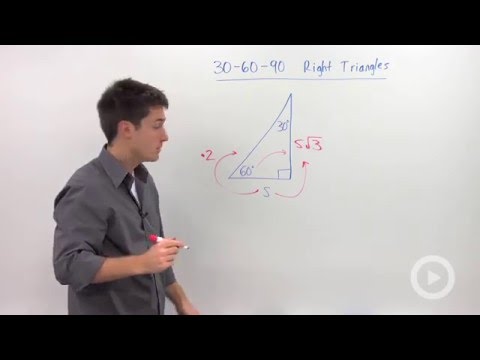 How do you find the value of x in a 30 60 90 Triangle?