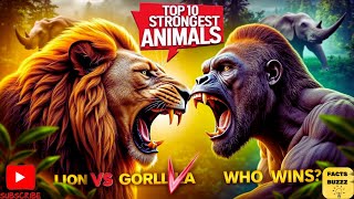 Top 10 Strongest Animals in the World 💪 | Incredible Strength in Nature!