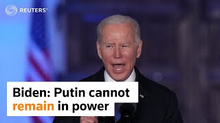 Biden: Putin cannot remain in power