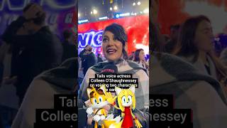 She can voice two characters AT THE SAME TIME 🤯 #sonic3 #actress #interview #skill #tails #animation