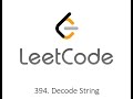 Leetcode 394. Decode String - Python