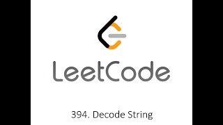 Leetcode 394. Decode String - Python