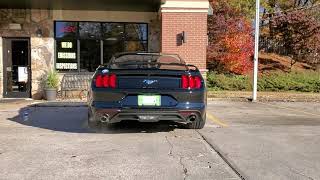 Stock exhaust on an 2019 Ford mustang EcoBoost premium