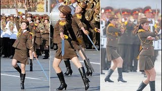 北韓女兵 朝鮮女兵 建國70周年 ((( 女兵性感劍舞 ))) The 70th Anniversary of North Korea DPRK Female Soldier Sword Dance