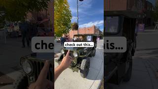 Military Jeep patrolling the public streets | 1952 M38-CDN #shorts #military