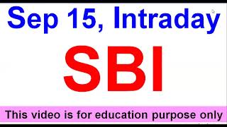Intraday Tips for SBI. State Bank of India share latest news. Why SBI share is falling?