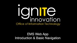 EMS Web App Overview