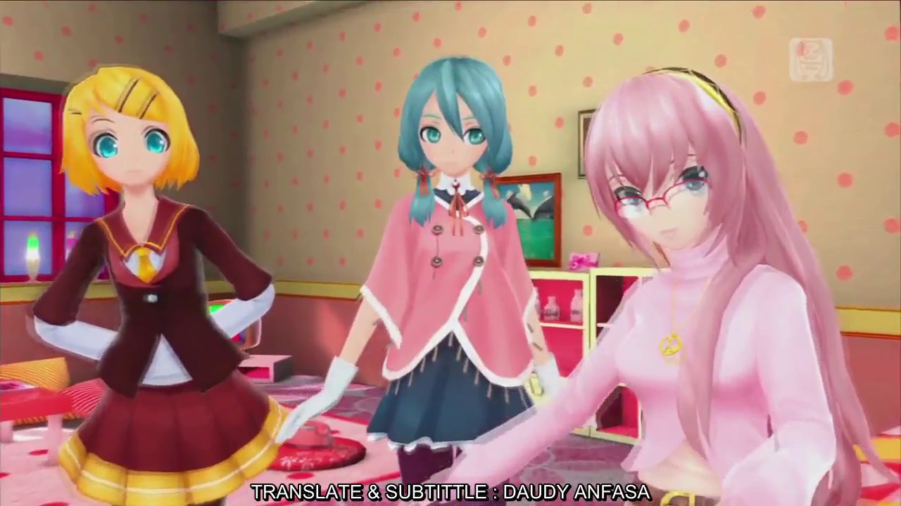 Hatsune Miku Kagamine Rin Megurine Luka Mr Music Indonesia Sub