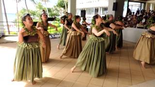 Moon Beach Luau 2014 Hawaiian Hula Dance.