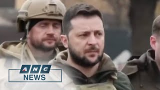 Zelensky visits Bucha, calls for end to Russian 'war crimes' | ANC