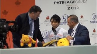 Yuzuru Hanyu 2019 SC SP kiss&cry