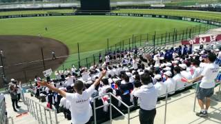 香川県立高松西高等学校應援團 2016.07.16 英明高戦 ｢学注~第2応援歌~コンバット｣