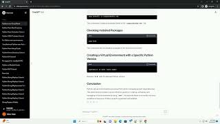 python venv cheat sheet