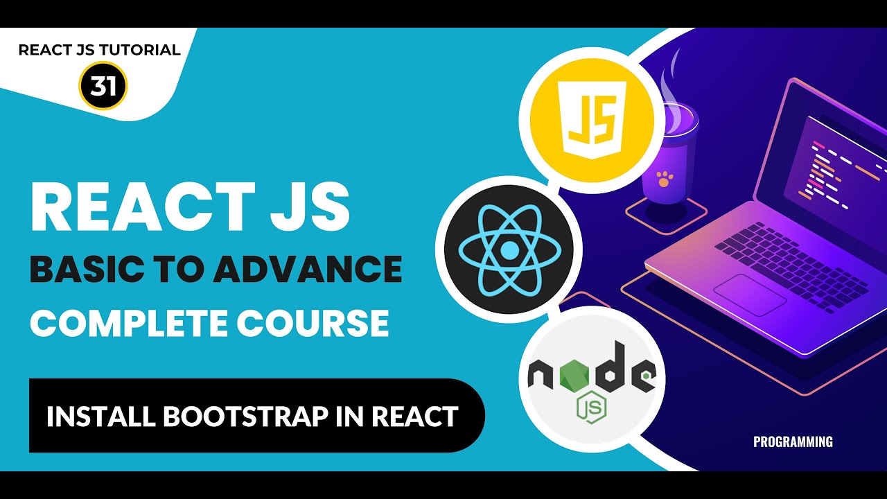 React Tutorial In Hindi #31: Bootstrap Install In React | React JS ...