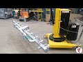 Pedestrian operated mini crane with counterweights model 01B5 by Flex Lifting Italy