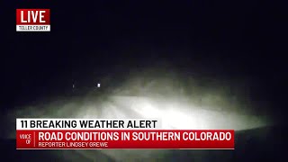 Saturday morning road conditions in southern Colorado