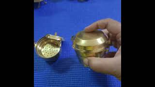 Brass Miniature Kushboo Idly Pot and Vegetable Steamer