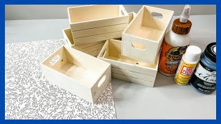 Shadow Box Display DIY || Dollar Tree Crates || Just 1 Easy Craft