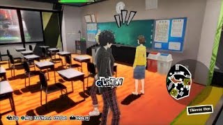 P5R TD Ryuji and Kawakami classroom interaction