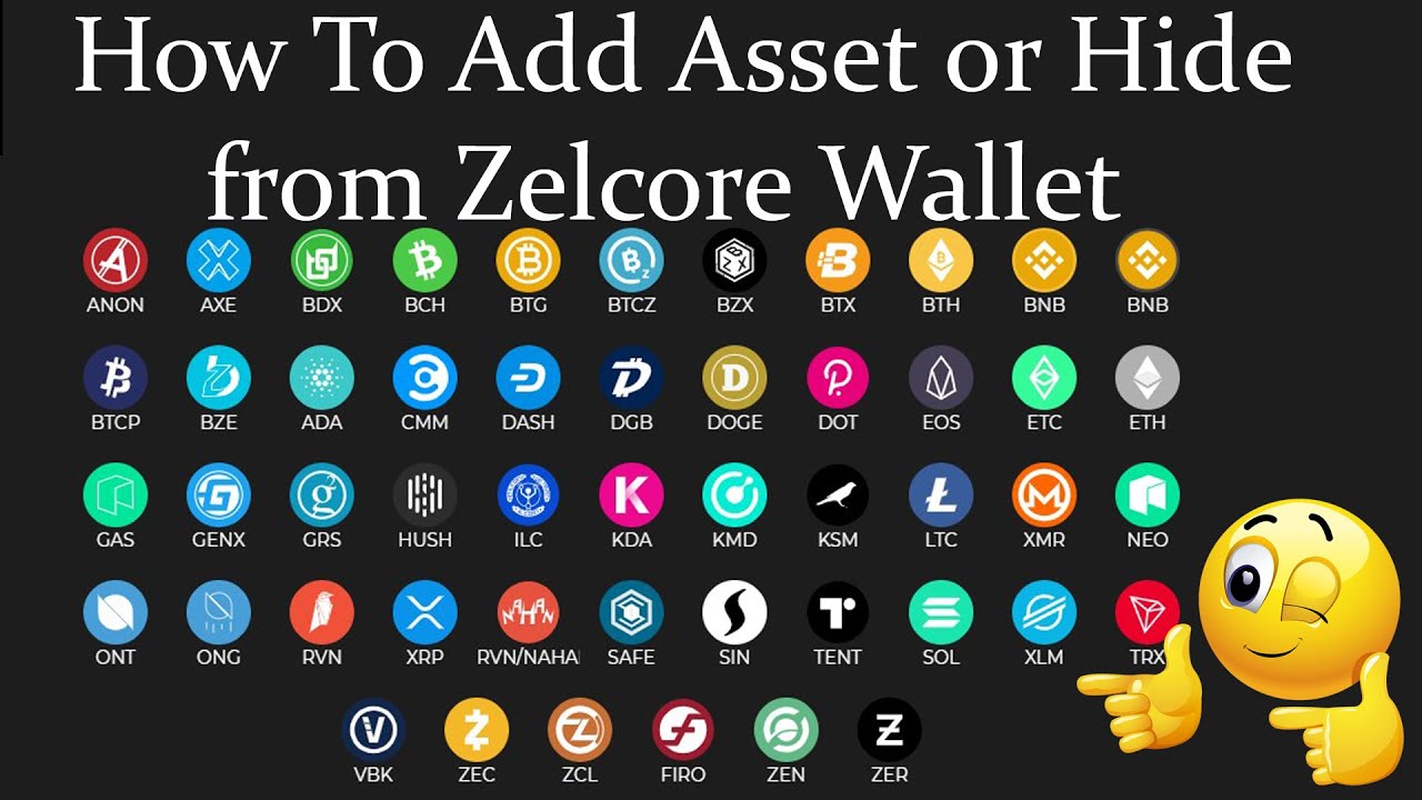 How To Add Asset Or Hide From Zelcore Wallet | Zelcore Wallet Tutorial ...