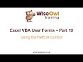 Excel VBA Forms Part 19 - Using the RefEdit Control
