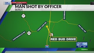 Man in custody after Berea officer-involved shooting