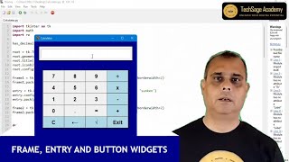 PYTHON TKINTER SERIES PART 3 FRAME ENTRY BUTTONS