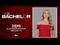 meet demi the bachelor