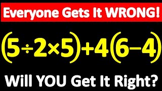 ⚠️ Be Careful! This Math Challenge Tricks Almost Everyone! Can YOU Solve It? 🔥