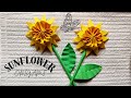 Paper Sunflower Tutorial l DIY Paper Flower for Vase l Flower DIY l Sunflower l Easy Flower Idea