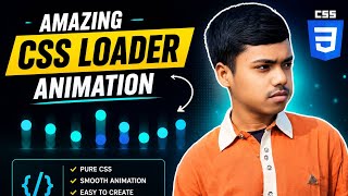 Amazing CSS Loading Animation Using Pure CSS | Bouncing Balls Loader