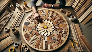 Designs That Will Surprise You - Woodworking Arranges Recycled Wood With Beautiful Epoxy Glue