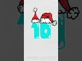 10 Second Countdown Timer | Numbers Wearing Christmas hats