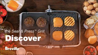 The Sear \u0026 Press™ Grill | Take a closer look at our versatile, space-saving grill | Breville USA