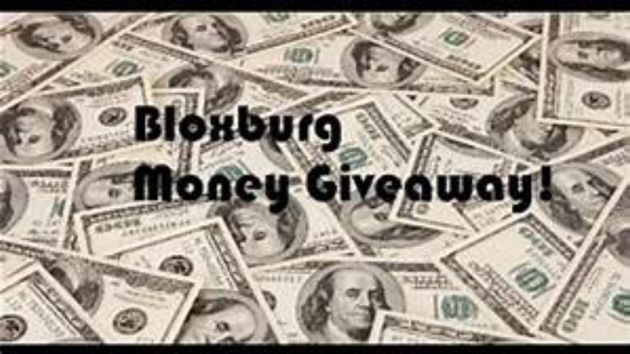 Bloxburg Money Giveaway - YouTube