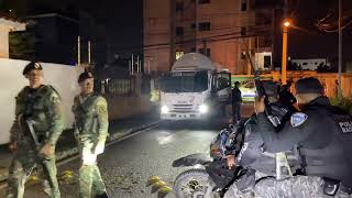 Recorrido de la policia en barrios de san francisco de macoris