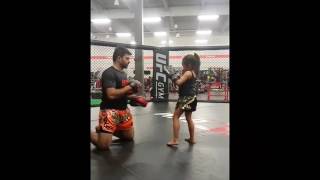 Little Girl Shows Off Amazing Kick Boxing Skills