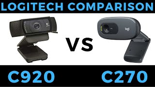 Logitech C920 vs C270 Webcam Review & Comparison - Video and Mic Test