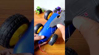DIY Life Hacks Bottle Car At Home ||Gear Motor Four Wheeler Car|| #shorts #video #car