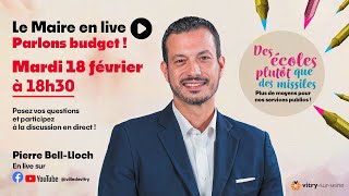 Le maire en #live : Parlons budget !