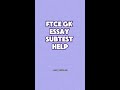 FTCE General Knowledge Essay Help