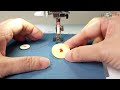 how to sew button by machine｜bernina sewing machine tutorial｜bernina foot no 18