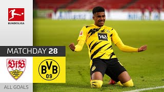 Knauff's debut brings BVB victory! | Stuttgart - Dortmund | 2:3 | All Goals | MD 28 – BuLi 2020/21