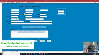 Food Pantry Software with Barcode IDs and Inventory features