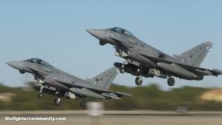 (4K) Eurofighter del Ala 14 del Ejército del Aire Albacete Los Llanos Tactical Leadership Programme