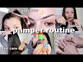 SELF CARE PAMPER ROUTINE & BEAUTY MAINTENANCE part 1 | Hair Oiling, Haircut, Eyebrow Mapping, Nails