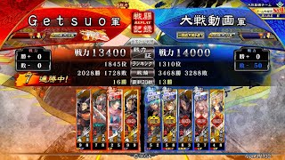 【三国志大戦】４枚王基 vs 卑弥呼司馬昭【十四陣】